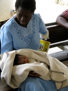 Newly born baby Michelle, Sindo District Hospital, Nyanza, Kenya